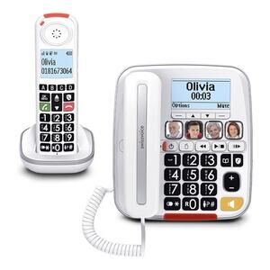 Swissvoice 3355 Big Button Phone Corded Cordless Combo Amplified NIB